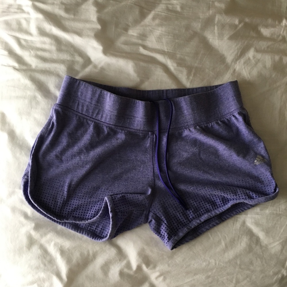 Adidas lavender track shorts